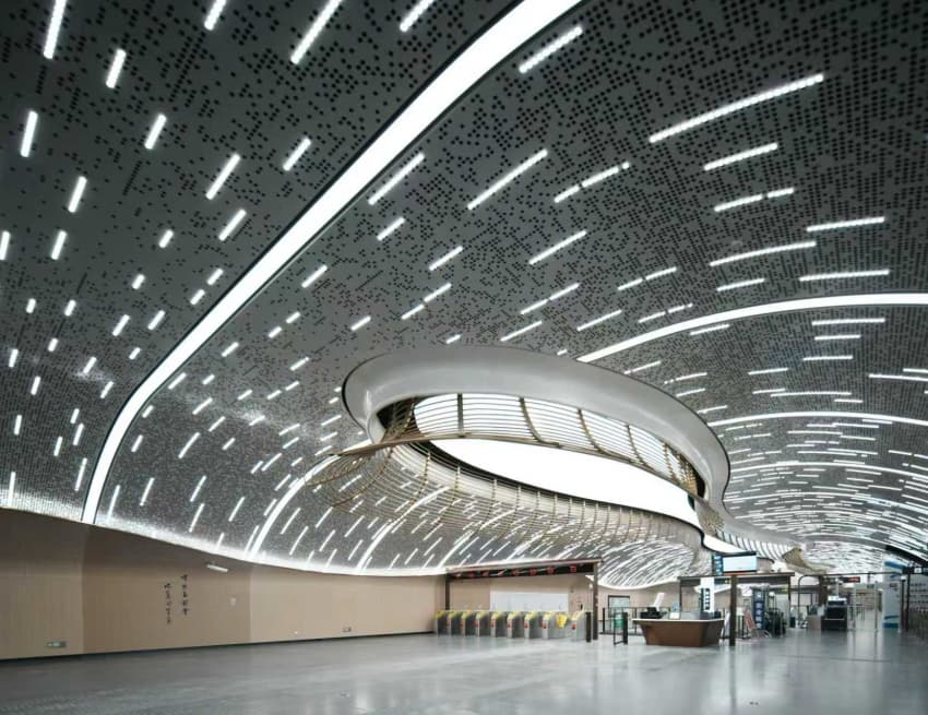 13号线一期杜甫草堂站。成都轨道集团供图