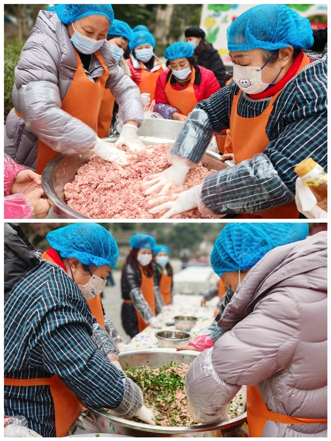 董家坝公益 “饺” 响曲：开心姐妹第二届包饺子志愿服务(图4)