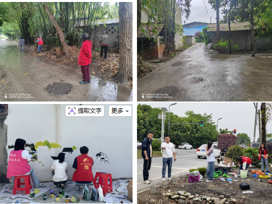 墙绘添彩聚合力 微治理赋能美乡村  --太和村开展微空间提质行动(图1)