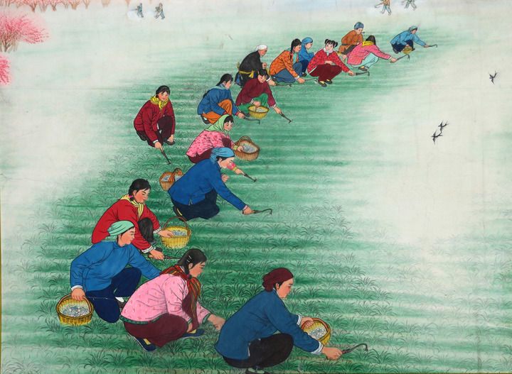 农民画描绘七十载乡村蝶变(图3)