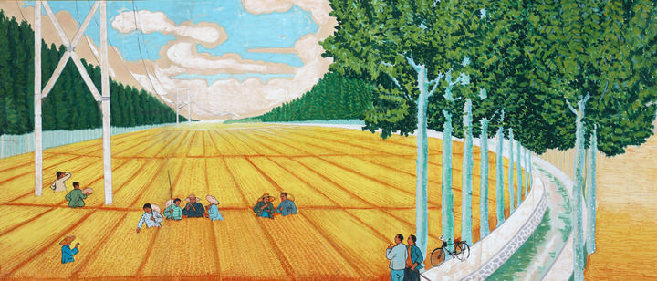 农民画描绘七十载乡村蝶变(图12)